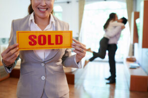 Happy Couple after Selling their House
